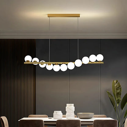 Żyrandol do przedpokoju LOFT, 11x G9, złoty biały, metal, regulowana wysokość, eleganckie nowoczesne żyrandole domyślny tytuł Alessandro Design