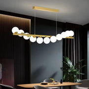Żyrandol do przedpokoju LOFT, 11x G9, złoty biały, metal, regulowana wysokość, eleganckie nowoczesne żyrandole domyślny tytuł Alessandro Design