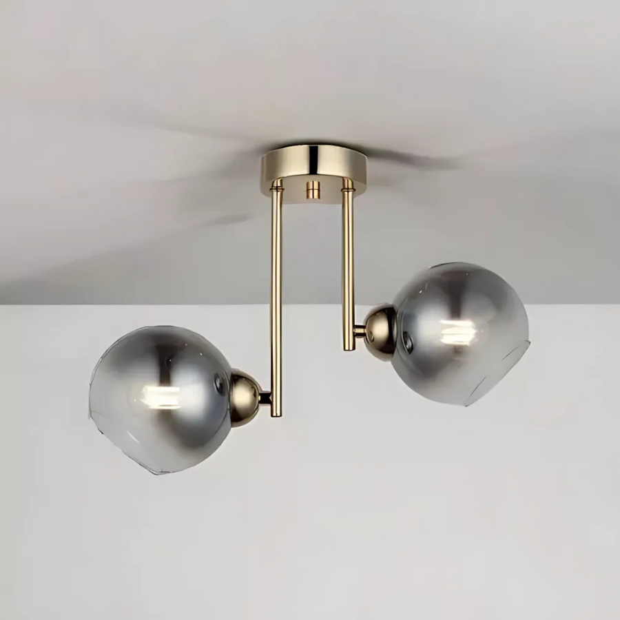 Żyrandol nowoczesny MODUS, 2x E27, złoty, metalowy Żyrandole nowoczesne Domyślny tytuł Alessandro Design