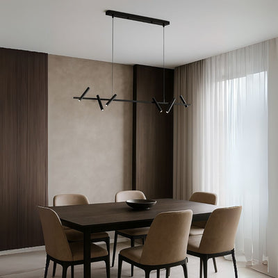 Żyrandol LED Harman, 23W, 6 źródeł, światło neutralne, czarny
