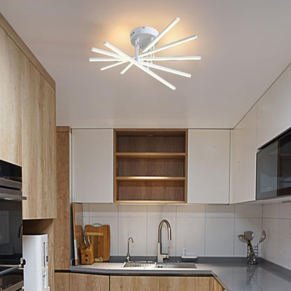 Lustra LED cu Telecomanda GIO, 90W, 5 Elemente, Lumina Rece/Clada/Neutra, Dimabila, Alb Lustre LED cu Telecomanda Default Title Alessandro Design