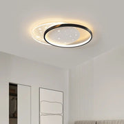 Żyrandol LED z pilotem LUNARO 110W, 2 koła, światło zimne/ciepłe/neutralne, możliwość przyciemniania, czarno-białe Żyrandole LED z pilotem Domyślny tytuł Alessandro Design