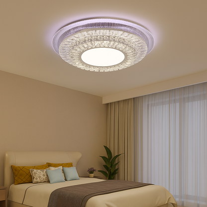 Żyrandol LED z pilotem MIRALUX RGB, 62W, światło niebieskie/zimne/neutralne/ciepłe, możliwość przyciemniania, biały Żyrandol LED z pilotem Domyślny tytuł Alessandro Design