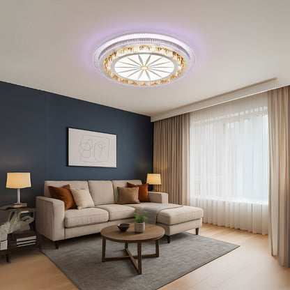 Żyrandol LED z pilotem DAVIDE RGB 62W, światło niebieskie/zimne/ciepłe, możliwość przyciemniania, biały Żyrandol LED z pilotem Domyślny tytuł Alessandro Design