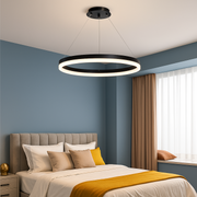 Zawieszany żyrandol LED z pilotem ANINA 34W, 1 koło, światło zimne/ciepłe/neutralne, możliwość przyciemniania, czarny, żyrandole LED z regulacją wysokości z pilotem Domyślny tytuł Alessandro Design