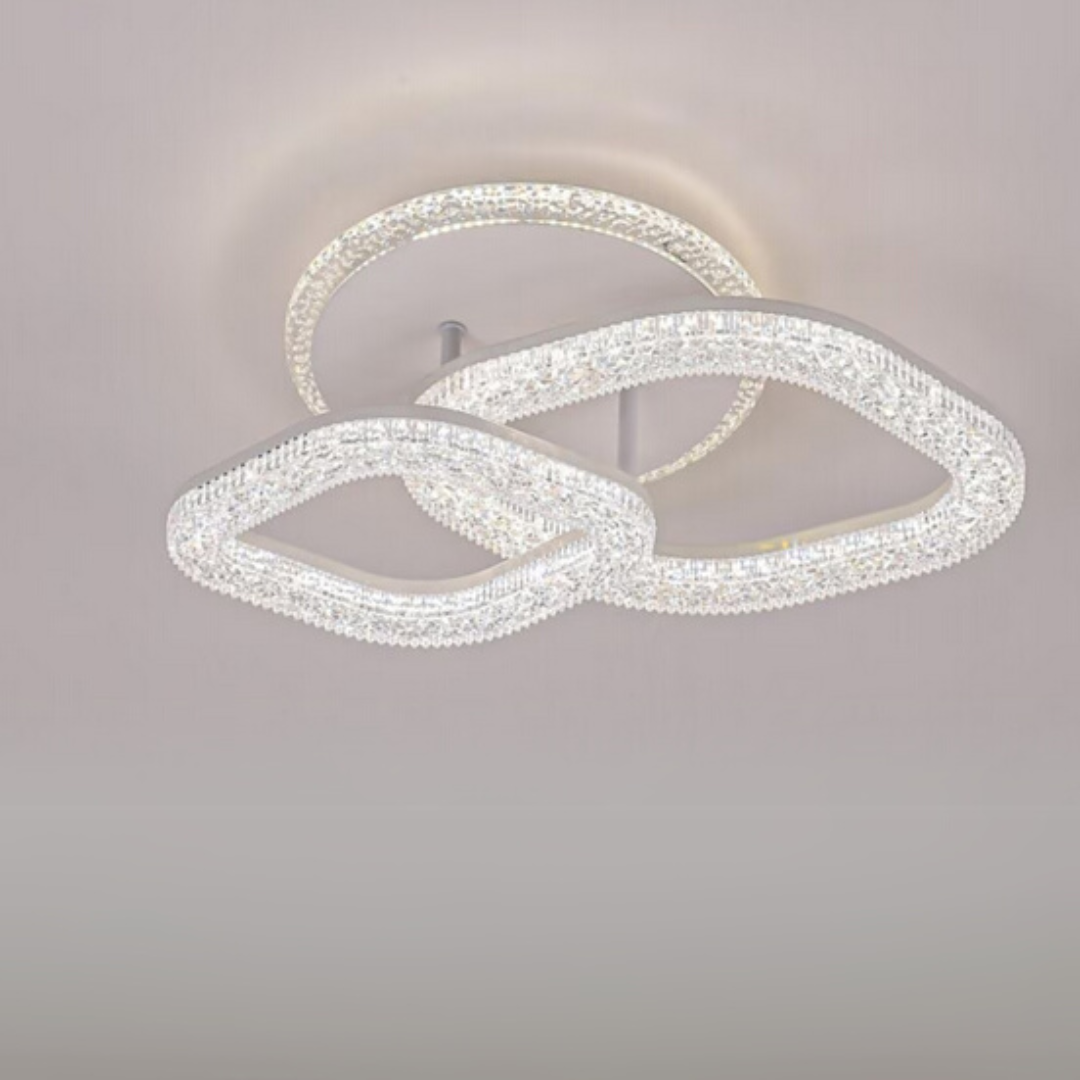 Żyrandol LED Asgard 29W z pilotem, ściemniane światło, białe żyrandole LED z pilotem Domyślny tytuł Alessandro Design