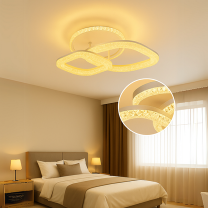 Żyrandol LED Asgard 29W z pilotem, ściemniane światło, białe żyrandole LED z pilotem Domyślny tytuł Alessandro Design