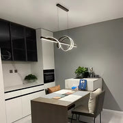 Zawieszany żyrandol LED z pilotem RIBBON 64W, liniowy, światło zimne/ciepłe/neutralne, możliwość przyciemniania, czarny, żyrandole LED z regulacją wysokości z pilotem Domyślny tytuł Alessandro Design