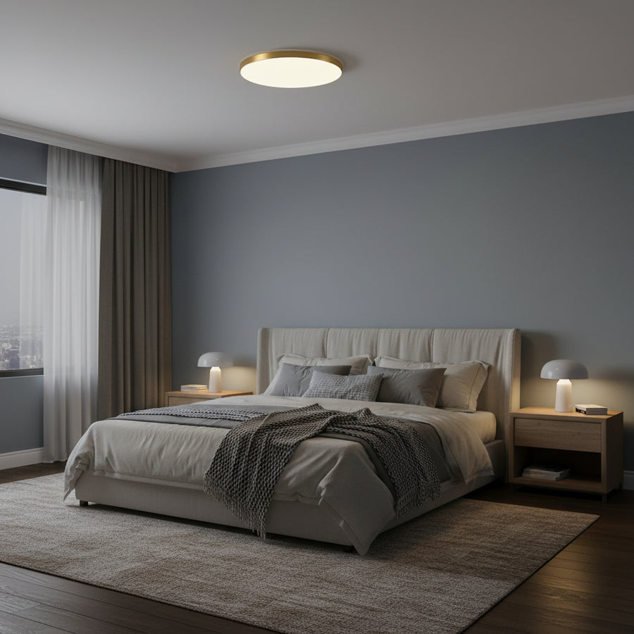 Lampa sufitowa LED SOLIS 37cm 33W Zimne światło Złote Lampy sufitowe LED Domyślny tytuł Alessandro Design