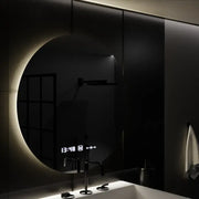 Okrągłe lustro LED, 70 cm, Serenite MotionGlow Marcello, system odmgławiania, zegar i termometr, przyciemniane lustra Marcello Domyślny tytuł Alessandro Design