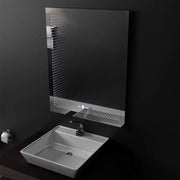 Prostokątne lustro LED, 60x80cm, Morrin Sensor MotionGlow Marcello, Lustra z efektem 3D Marcello Domyślny tytuł Alessandro Design