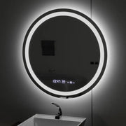 Okrągłe lustro LED, średnica 50 cm, Celeste MotionGlow Marcello, system usuwania zamglenia, zegar i termometr, możliwość przyciemniania, ciepłe, neutralne, zimne światło 3000 K/4000 K/6000 K Lustra Marcello Domyślny tytuł Alessandro Design