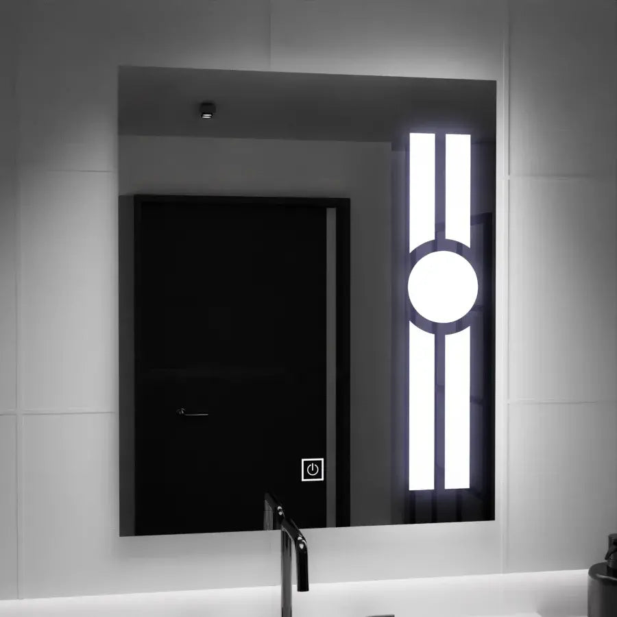 Prostokątne lustro LED, 60x80cm, Getame Touch Simple Lustro LED Domyślny tytuł Alessandro Design