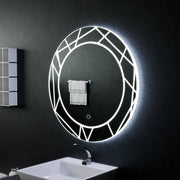 Lustro LED Touch ASTRIX, 60cm, 6000K, możliwość przyciemniania, system odmgławiania Lustra Korman E Domyślny tytuł Alessandro Design