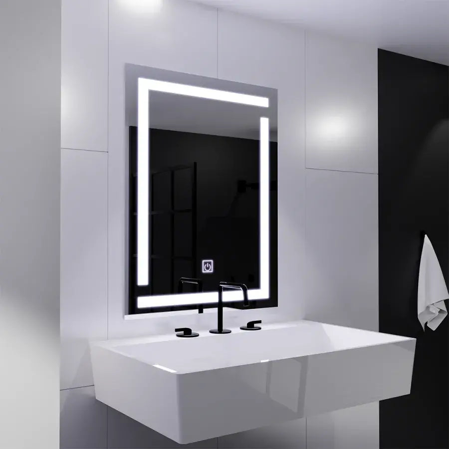 Giga LED Mirror, 60x80cm, 14W, Touch, 6000K Light Korman Mirrors E Domyślny tytuł Alessandro Design