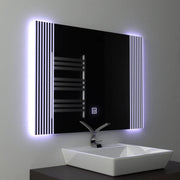 Prostokątne lustro LED, 80x60cm, Infinity Frame Basic Touch 1005S-20A Domyślny tytuł Alessandro Design