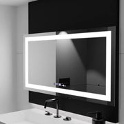 Prostokątne lustro LED, 160x80cm, Verite MotionGlow Marcello, system odmgławiania, zegar i termometr, przyciemniane lustra Marcello Domyślny tytuł Alessandro Design