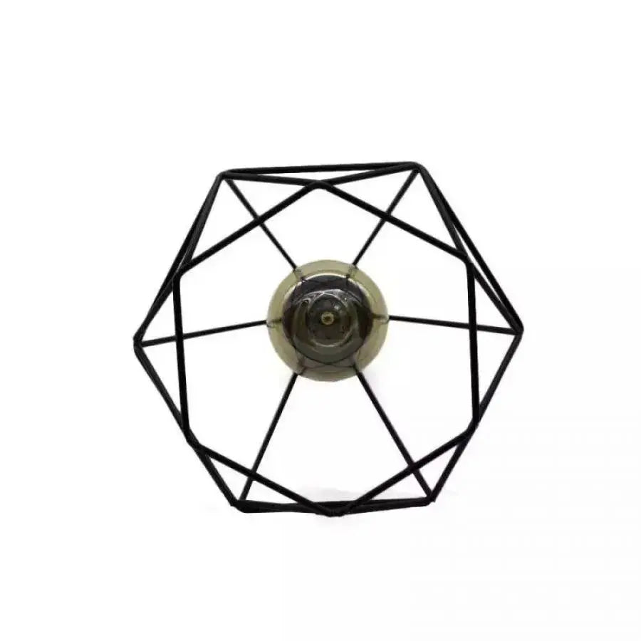Żyrandol w kształcie diamentu, STRUKTURA, 3xE27, czarny, metalowe żyrandole przemysłowe Tytuł domyślny Alessandro Design