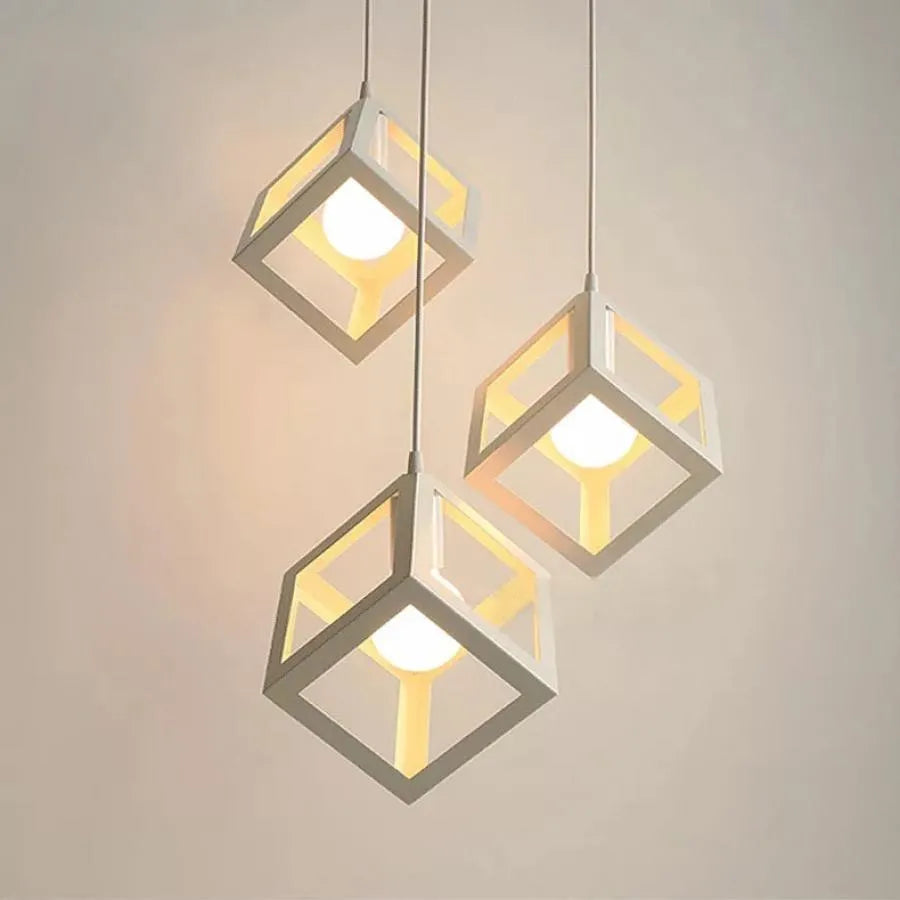 Lustre Form Cube, STRUKTUR Cluster, 3xE27, Biały, Metal Lustre Industrial Domyślny tytuł Alessandro Design
