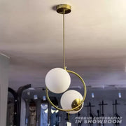 Żyrandol LOFT Atelier, 2x E27, białe złoto, metal, regulowana wysokość Nowoczesne żyrandole Domyślny tytuł Alessandro Design