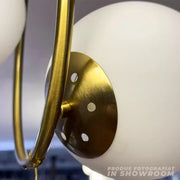 Żyrandol LOFT Atelier, 2x E27, białe złoto, metal, regulowana wysokość Nowoczesne żyrandole Domyślny tytuł Alessandro Design