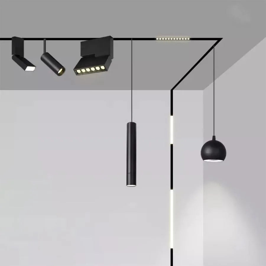 Magnetyczna lampa wisząca LED, 7 W, światło neutralne, czarna Produkty LED Domyślny tytuł Alessandro Design