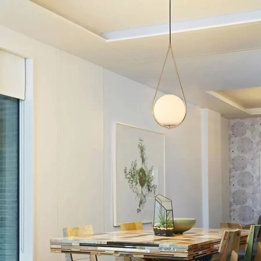 Żyrandol LOFT Haven, 1x E27, białe złoto, metal, regulowana wysokość Nowoczesne żyrandole Domyślny tytuł Alessandro Design