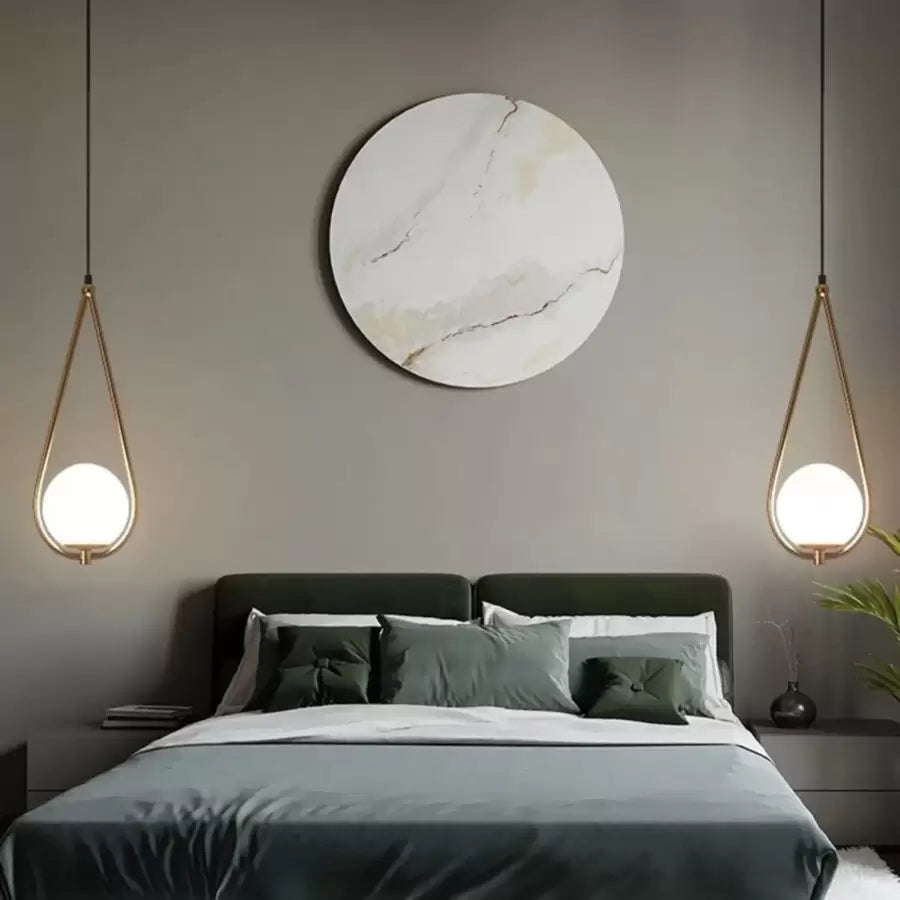 Żyrandol LOFT Haven, 1x E27, białe złoto, metal, regulowana wysokość Nowoczesne żyrandole Domyślny tytuł Alessandro Design