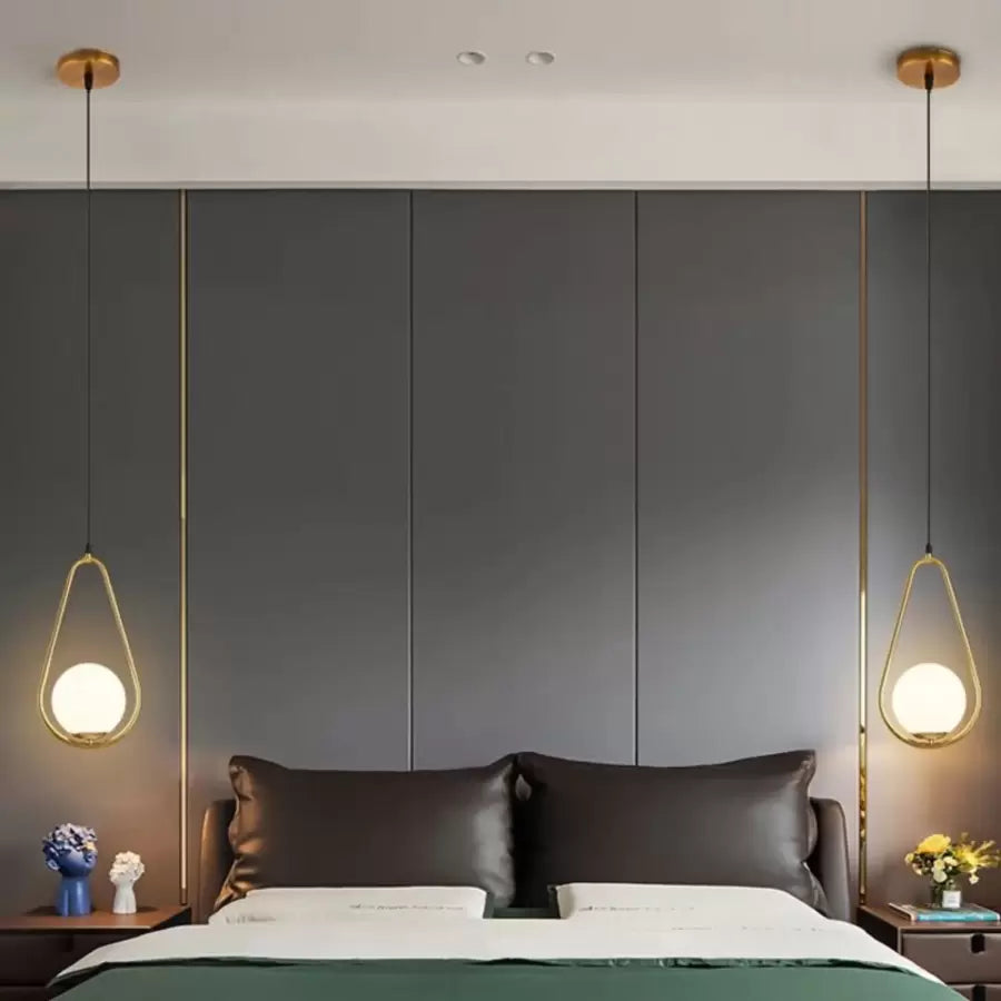 Żyrandol LOFT Haven, 1x E27, białe złoto, metal, regulowana wysokość Nowoczesne żyrandole Domyślny tytuł Alessandro Design
