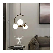 Żyrandol LOFT Atrium, 3x E27, białe złoto, metal, regulowana wysokość Nowoczesne żyrandole Domyślny tytuł Alessandro Design