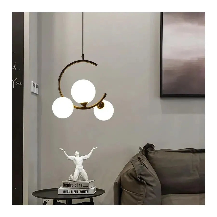 Żyrandol LOFT Atrium, 3x E27, białe złoto, metal, regulowana wysokość Nowoczesne żyrandole Domyślny tytuł Alessandro Design
