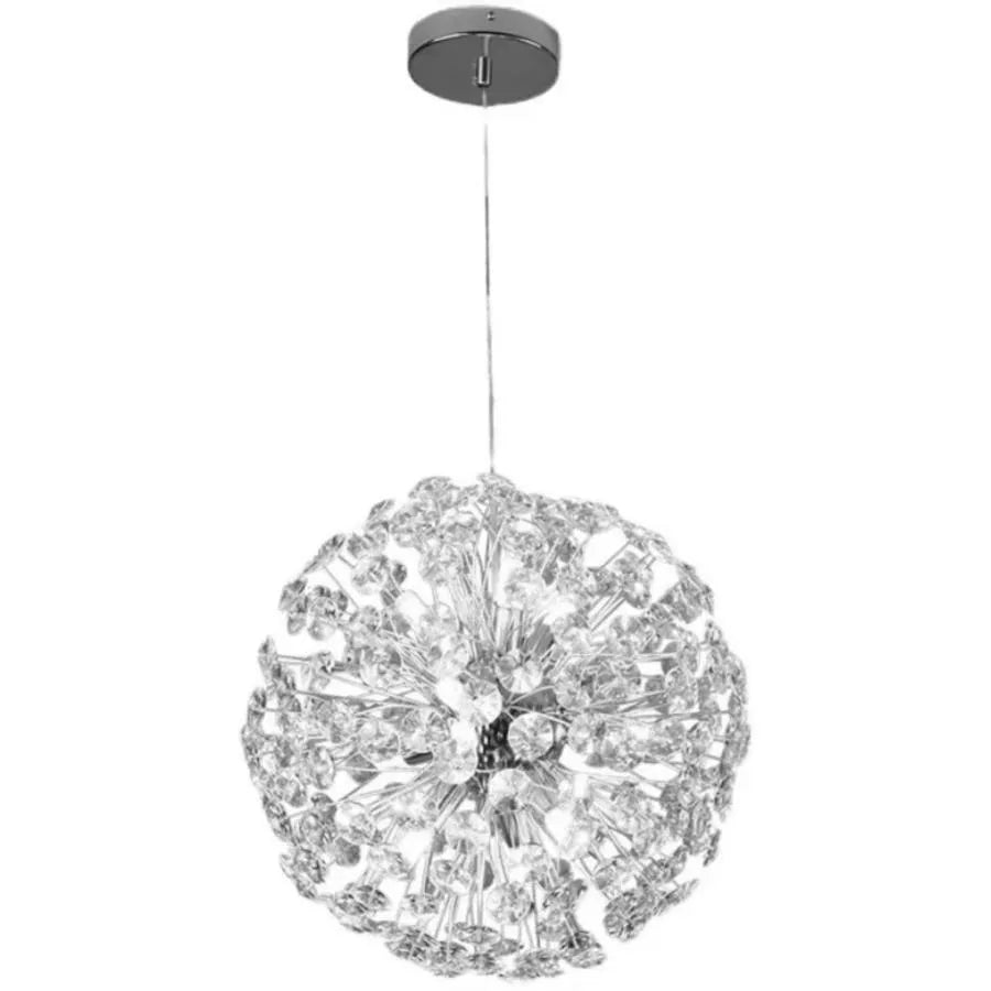 MINUET Kryształowy Żyrandol 8x G9, Średnica 40cm, Błyszczący Chrom, Regulowana Wysokość Nowoczesne Żyrandole Domyślny Tytuł Alessandro Design