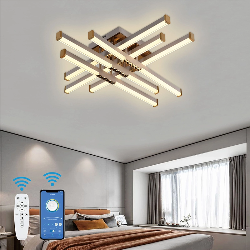 Żyrandol LED z pilotem AXIAL, 83 W, 6 elementów, światło zimne/ciepłe/neutralne, możliwość przyciemniania, biały żyrandol LED z pilotem Domyślny tytuł Alessandro Design