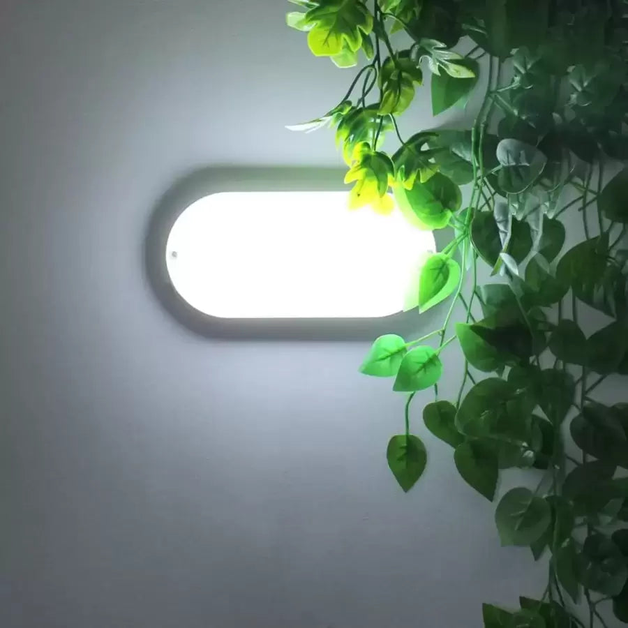 Lampa sufitowa LED FANTAS owalna 8W 17cm biała zewnętrzna lampa sufitowa LED IP65 domyślny tytuł Alessandro Design