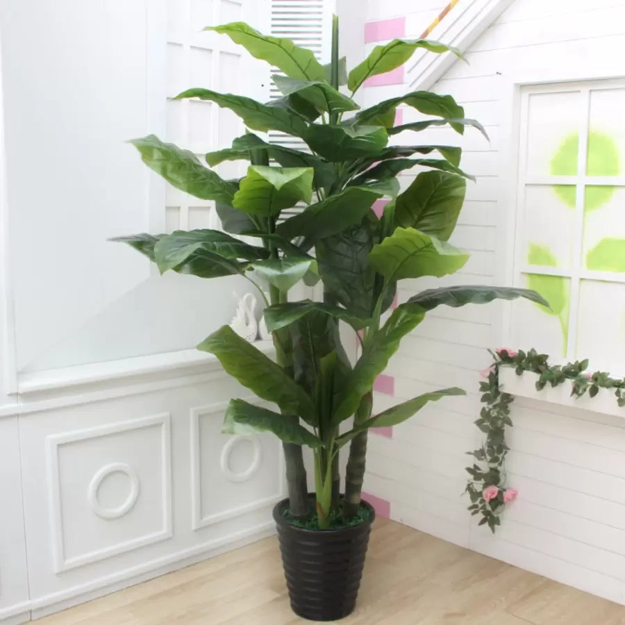 Sztuczna roślina japońskiego banana, 4 gałęzie, bez doniczki 180 cm zielony Domyślny tytuł Alessandro Design