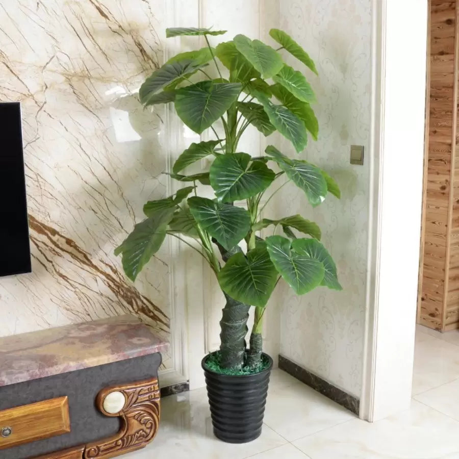 Sztuczna roślina Alocasia odora, bez doniczki, 150 cm Zielone sztuczne rośliny doniczkowe Domyślny tytuł Alessandro Design