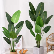 Sztuczna roślina Bird of Paradise (Strelitzia Nicolai), 16 liści, bez doniczki, 180 cm Zielone sztuczne rośliny doniczkowe Domyślny tytuł Alessandro Design