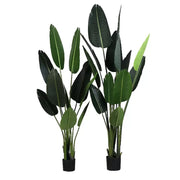 Sztuczna roślina Bird of Paradise (Strelitzia Nicolai), 16 liści, bez doniczki, 180 cm Zielone sztuczne rośliny doniczkowe Domyślny tytuł Alessandro Design