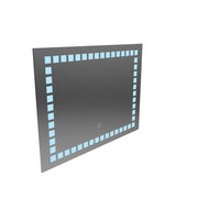 Prostokątne lustro LED, 80x60cm, Grid Light Basic Touch