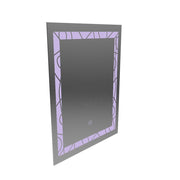 Lustro prostokątne LED, 60x80cm, Ramka Deco Basic Touch