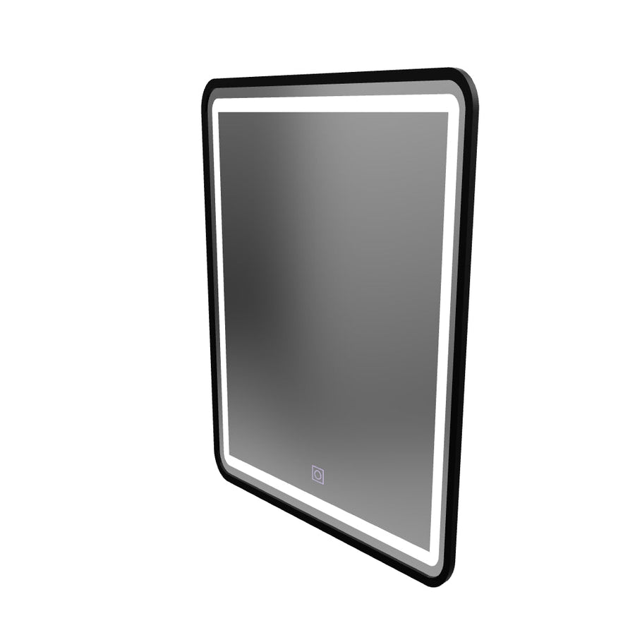 Lustro prostokątne LED o wymiarach 60x80cm z kloszem Basic Touch