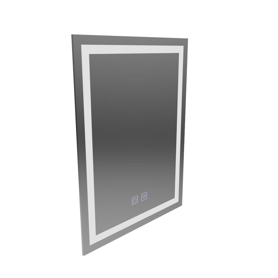 Lustro prostokątne LED, 60x80cm, RADIANTE Touch, zimne światło, system odmgławiania, możliwość przyciemniania