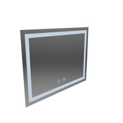 Lustro prostokątne LED, 80x60cm, RADIANTE Touch, system odmgławiania, możliwość ściemniania