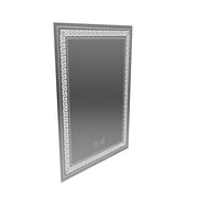 Prostokątne lustro LED, 60x80cm, Touch Vivido, System odmgławiania, Możliwość przyciemniania