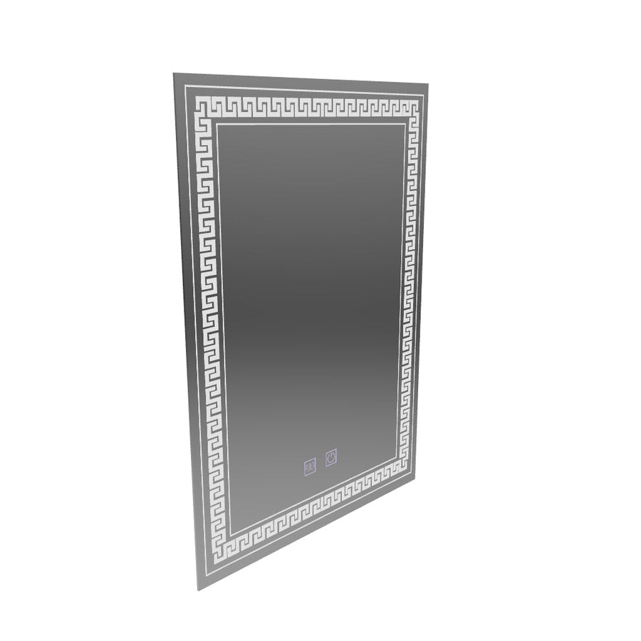 Prostokątne lustro LED, 60x80cm, Touch Vivido, System odmgławiania, Możliwość przyciemniania