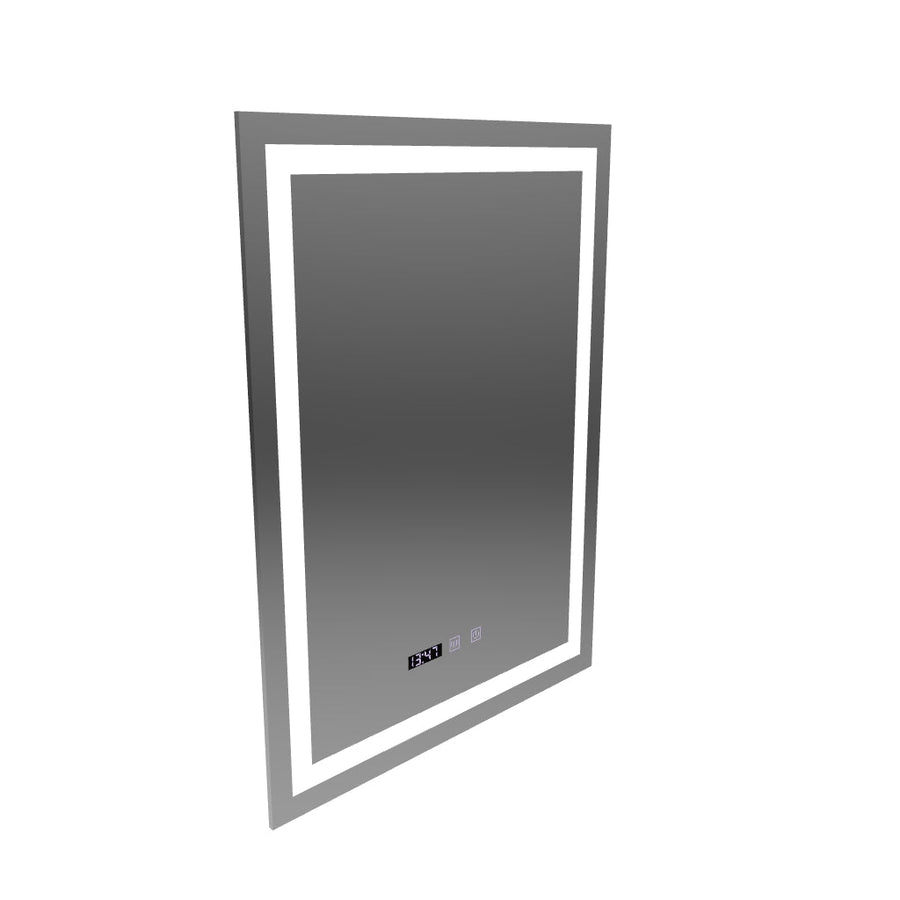 MODENA Touch Lustro LED System odmgławiania, Zegar i Temperatura 60x80 cm