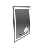 NIVERA LED Touch System odmgławiania lusterek, zegara i temperatury 60x80 cm Lupa kosmetyczna
