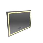 Prostokątne lustro LED 120x80cm Vérité MotionGlow Marcello, system odmgławiania, zegar i termometr, możliwość przyciemniania