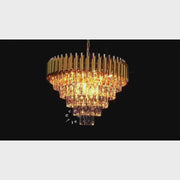 Żyrandol Kryształowy VERSAILLES Magno 8x E14, średnica 60cm, złoty, regulowana wysokość