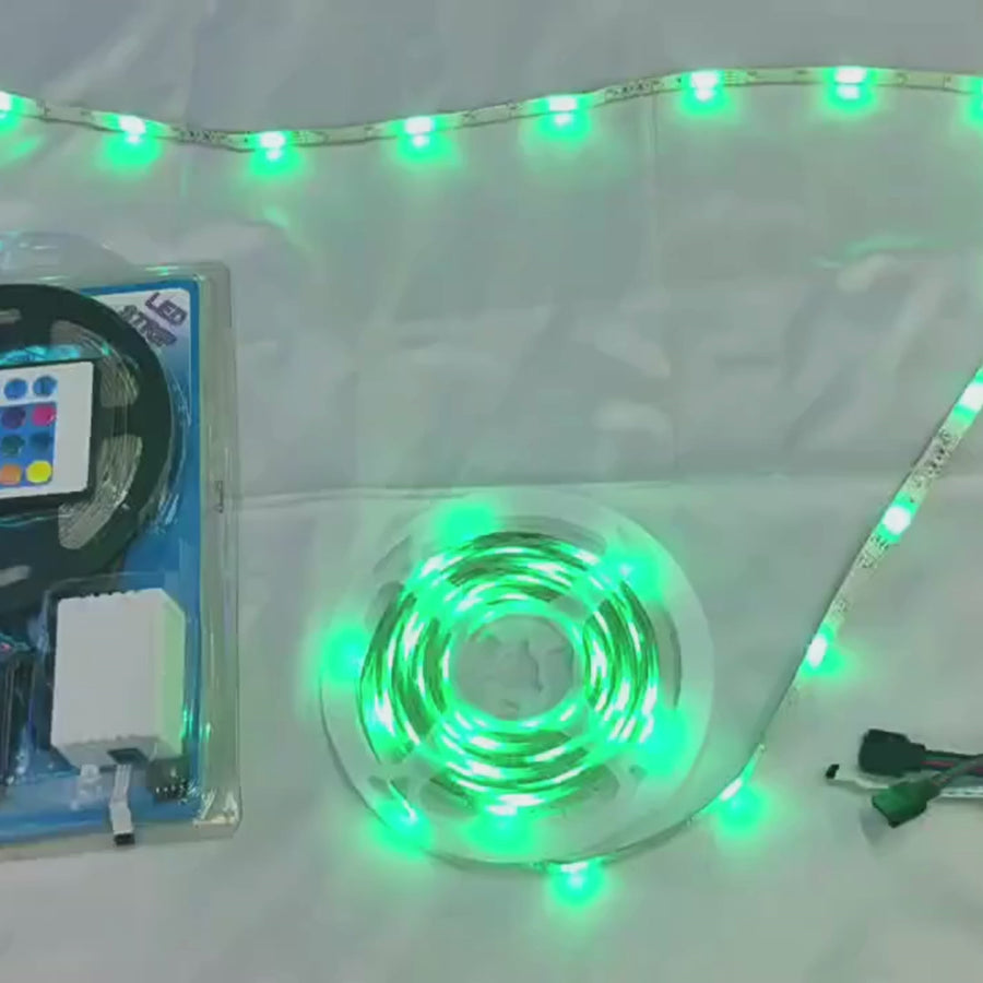 Zestaw taśm LED 5050 5m z pilotem, RGB, 10W/m, 5m, IP44